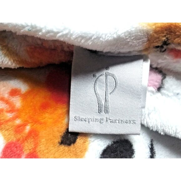 Sleeping Partners Plush Blanket Throw Dog-print Soft 50" x 70" puppy dog-lovers - Picture 6 of 8